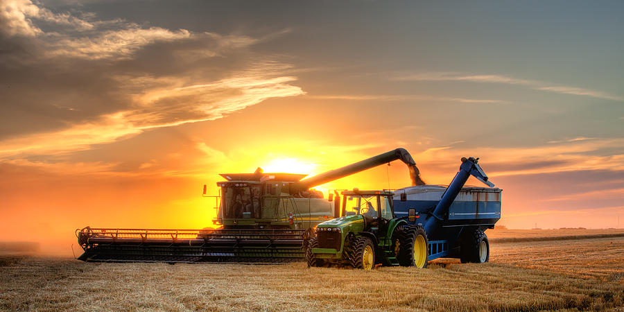 Máquinas agrícolas no campo